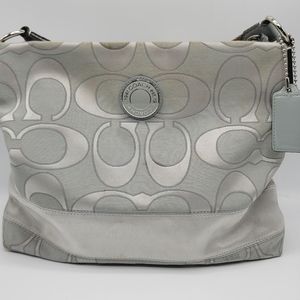 Coach Crossbody Bag in Silver/Grey